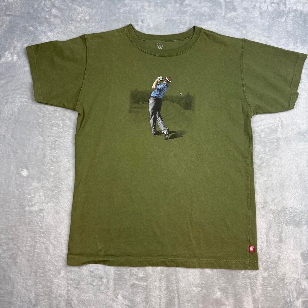 Men's Green and Khaki T-shirt